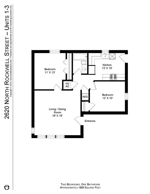 2618-26 N. Rockwell 1-3 Beds Apartment for Rent - Photo Gallery 23